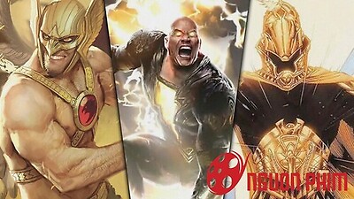 Biệt đội siêu anh hùng mới ra mắt khán giả trong Black Adam của The Rock