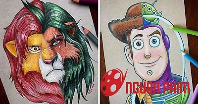 Bộ tranh kết hợp các nhân vật nổi tiếng 