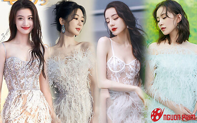 BXH mỹ nhân Cbiz mặc váy lông vũ: Dương Tử bét bảng, hạng 1 được phong thần