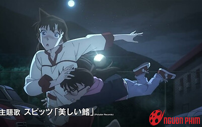 Cảnh ngọt ngào hiếm hoi của Conan và Ran trong Tàu Ngầm Sắt Màu Đen