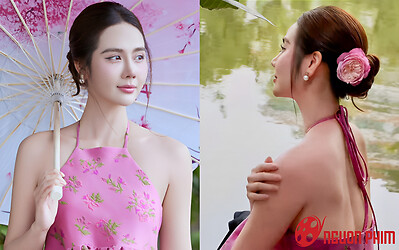 Clip Huyền Lizzie diện yếm hở lưng khoe vẻ đẹp căng tràn