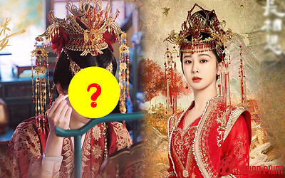 Cùng kiểu tạo hình hỉ phục, chị gái Bạch Lộc ăn đứt Dương Tử ở Trường Tương Tư