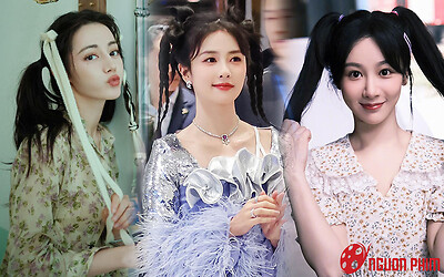 Cùng một kiểu tạo hình, Bạch Lộc đẹp ngang ngửa Địch Lệ Nhiệt Ba, Dương Tử bỗng lép vế