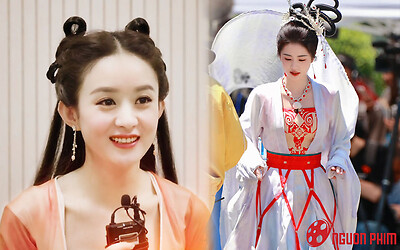 Cùng tạo hình Hằng Nga, Bạch Lộc đẹp đầy tiên khí lấn át cả Triệu Lệ Dĩnh?