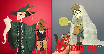 Dàn nhân vật Harry Potter hóa thành tranh cắt giấy đẹp mê hồn nhân kỷ niệm 20 năm ra mắt thương hiệu