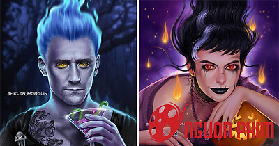 Dàn sao US - UK biến thành các nhân vật hoạt hình phản diện qua nét vẽ ma mị khó cưỡng