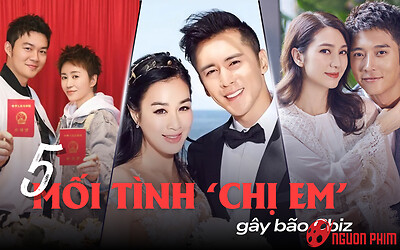 Điểm mặt 5 chuyện tình 'chị em' gây bão Cbiz