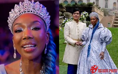 Disney tung tạo hình Lọ Lem tóc xanh và hoàng tử Charming trong phim mới