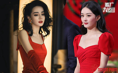 Học Địch Lệ Nhiệt Ba diện đồ đỏ đầu năm, Triệu Lệ Dĩnh lộ khuyết điểm nhưng vẫn được khen