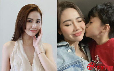 Huyền Lizzie khoe con trai 9 tuổi khôi ngô, gây sốt khi đi làm cùng mẹ