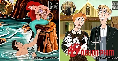 Khi các nhân vật Disney xuyên không vào các bức họa nổi tiếng