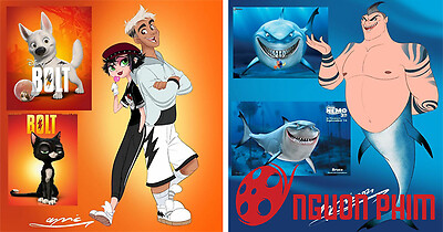 Khi các nhân vật trong phim hoạt hình được hô biến dưới hình dạng con người