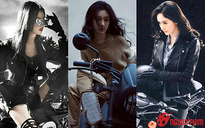 Khoảnh khắc sang xịn bên xe moto của dàn tiểu hoa: Dương Tử thua xa Lưu Diệc Phi