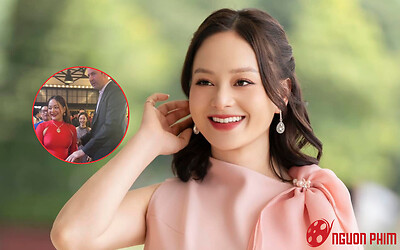 Lan Phương bế bụng bầu 'vượt mặt' lên thảm đỏ, hành động của chồng Tây mới gây chú ý