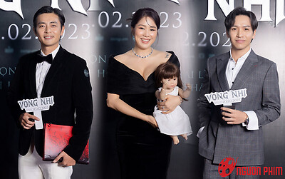 Lê Phương e ấp bên chồng, Bạch Công Khanh chiếm trọn spotlight tại thảm đỏ ra mắt phim Vong Nhi
