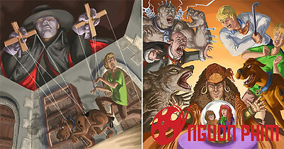 Loạt nhân vật phản diện trong Scooby-Doo được tái hiện theo phong cách rùng rợn