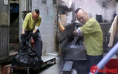 Nam diễn viên nổi tiếng một thời giờ bị bắt gặp cặm cụi rửa bát thuê kiếm sống