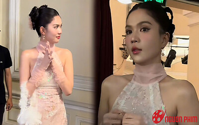 Ngọc Trinh diện váy yếm mỏng te, lộ biểu cảm lo lắng trong ngày trọng đại