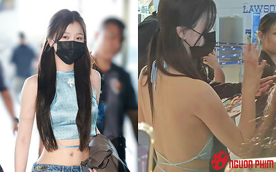 Nữ diễn viên 'mặc như không mặc' làm náo loạn sân bay, để lộ chi tiết gây đỏ mặt