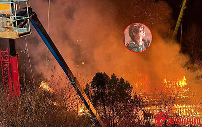 Phim trường cháy lớn, nữ diễn viên xinh đẹp may mắn thoát chết