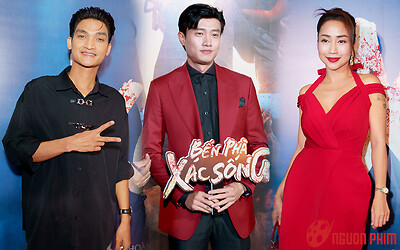 Quốc Trường, Ốc Thanh Vân và dàn sao khủng đổ bộ thảm đỏ Bến Phà Xác Sống