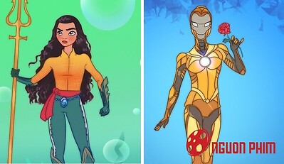 Sẽ ra sao khi dàn công chúa Disney trở thành các siêu anh hùng Marvel DC ?