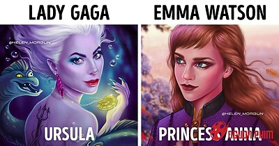 Tạo hình lạ lẫm của các sao Hollywood khi thủ vai nhân vật Disney nổi tiếng