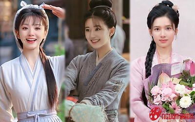 Tạo hình thôn nữ của dàn hoa 95: Tiểu Triệu Lộ Tư đẹp lấn át Trương Tịnh Nghi