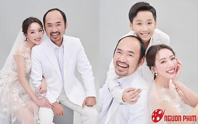 Thu Trang - Tiến Luật tung bộ ảnh cưới với quý tử, hé lộ dự án phim mới sau Con Nhót Mót Chồng