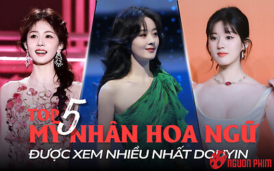 Top 5 mỹ nhân Hoa ngữ được xem nhiều nhất Douyin: Triệu Lệ Dĩnh vượt mặt Dương Tử
