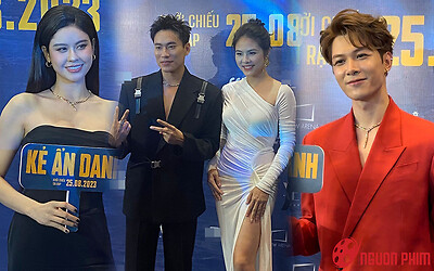 Trường Giang, Anh Tú và dàn sao đổ bộ thảm đỏ Kẻ Ẩn Danh của Kiều Minh Tuấn