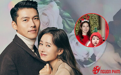 Xôn xao ảnh Hyun Bin - Son Ye Jin dẫn con trai 1 tuổi đi chơi Noel, nhan sắc quý tử đỉnh cỡ nào?